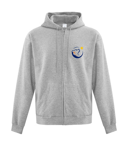 FLEECE FULL ZIP HOODED SWEATSHIRT