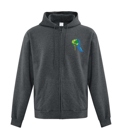 Fleece Full Zip Hooded Youth Sweatshirt