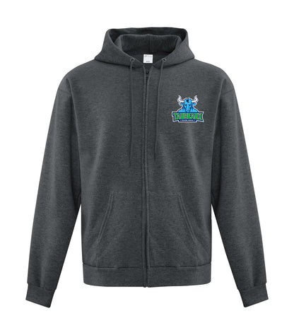 Fleece Full Zip Hooded Youth Sweatshirt - High School