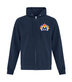 Unisex Fleece Full Zip Hooded Sweatshirt