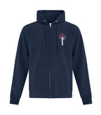 FLEECE FULL ZIP HOODED SWEATSHIRT