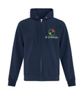 Unisex Everyday Fleece Full Zip Hooded Sweatshirt.