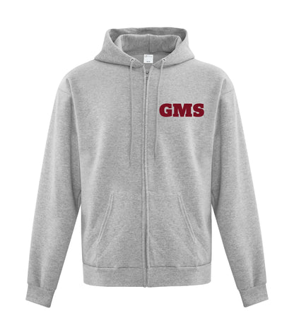 YOUTH FLEECE FULL ZIP HOODED SWEATSHIRT - GMS