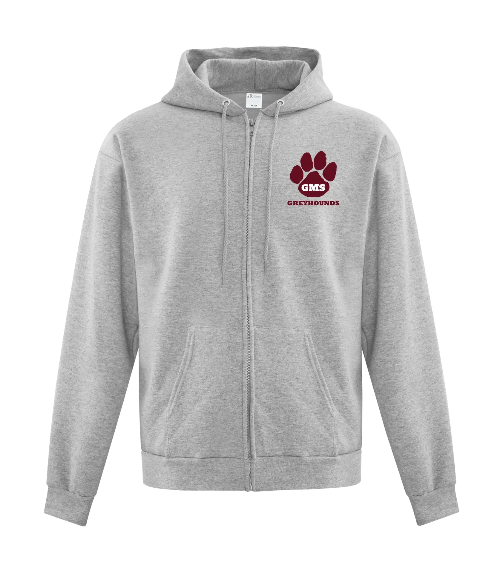 YOUTH FLEECE FULL ZIP HOODED SWEATSHIRT - PAW