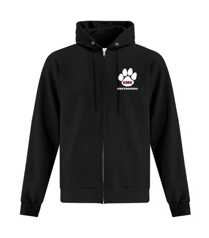 YOUTH FLEECE FULL ZIP HOODED SWEATSHIRT - PAW