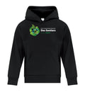FLEECE YOUTH HOODED SWEATSHIRT - ACROSS CHEST LOGO