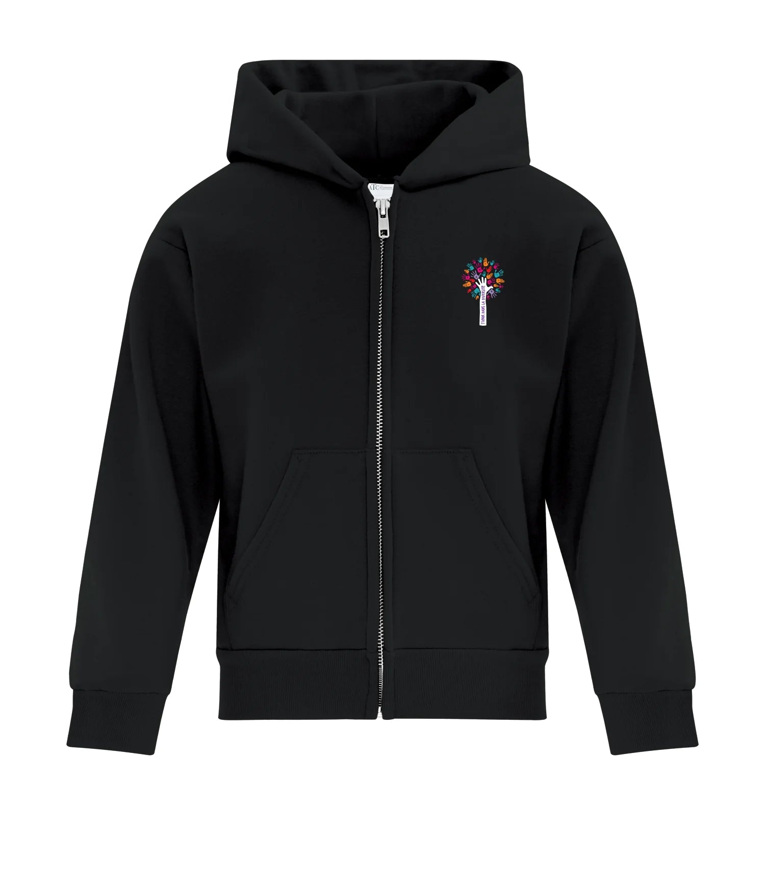 SWEAT-SHIRT À CAPUCHE FERMÉ EN POLAIRE POUR ENFANTS