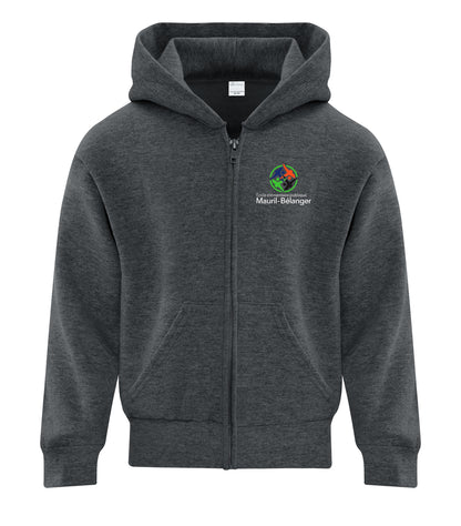 YOUTH FLEECE FULL ZIP HOODED SWEATSHIRT