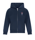 FLEECE FULL ZIP HOODED YOUTH SWEATSHIRT
