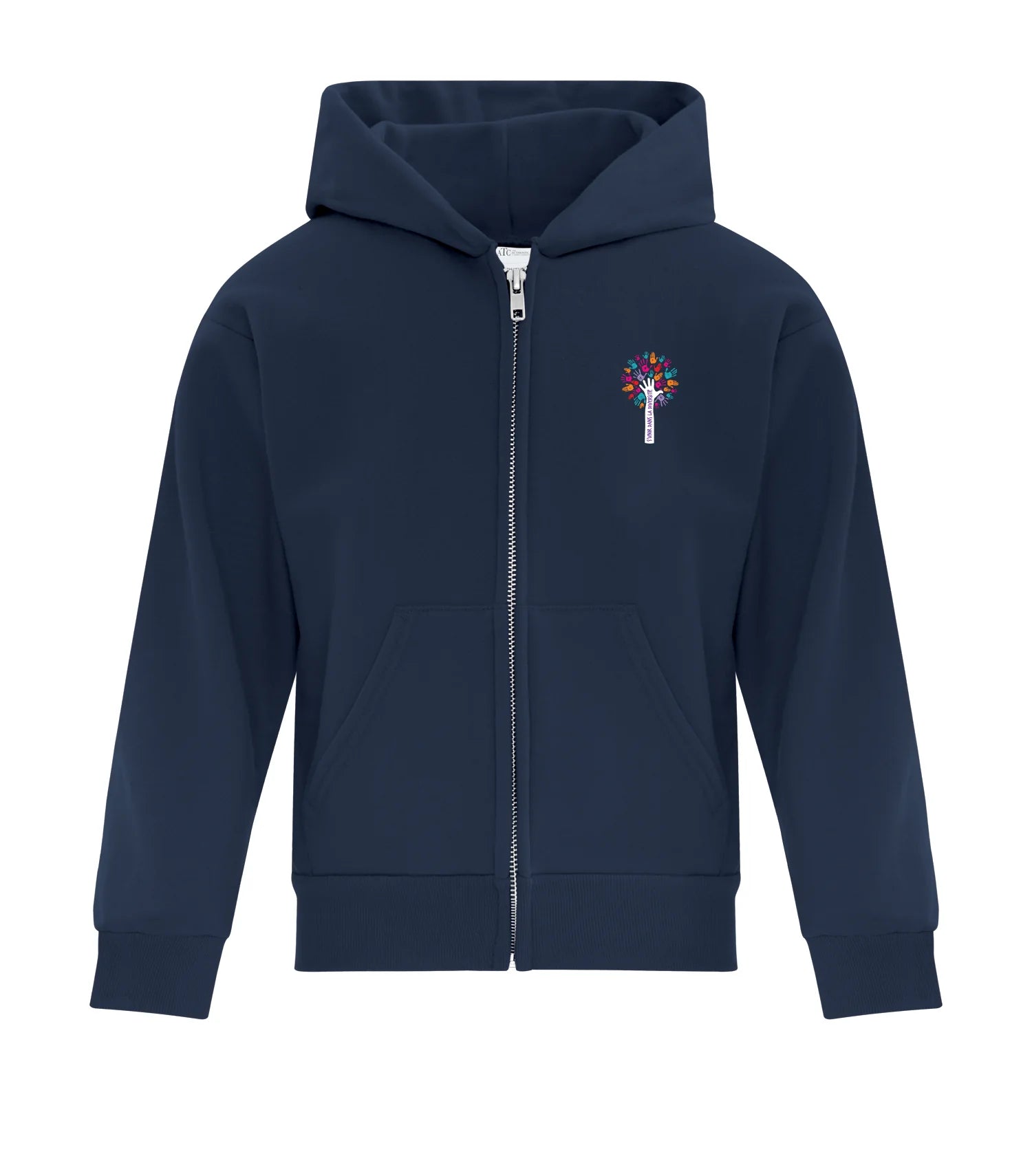 SWEAT-SHIRT À CAPUCHE FERMÉ EN POLAIRE POUR ENFANTS