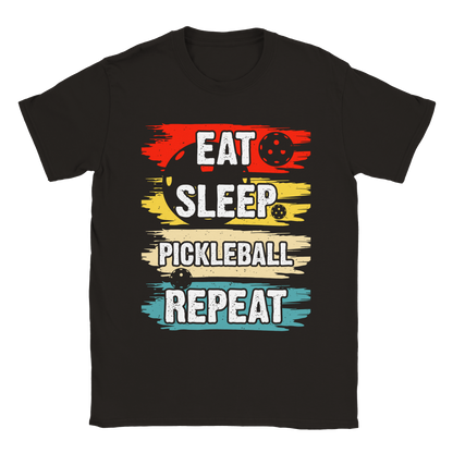 Pickleball - eat sleep pickleball - 50/50 cotton poly unisex t-shirt - Ladybug Designs