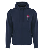 POLYFLEECE FULL ZIP HOODED SWEATSHIRT