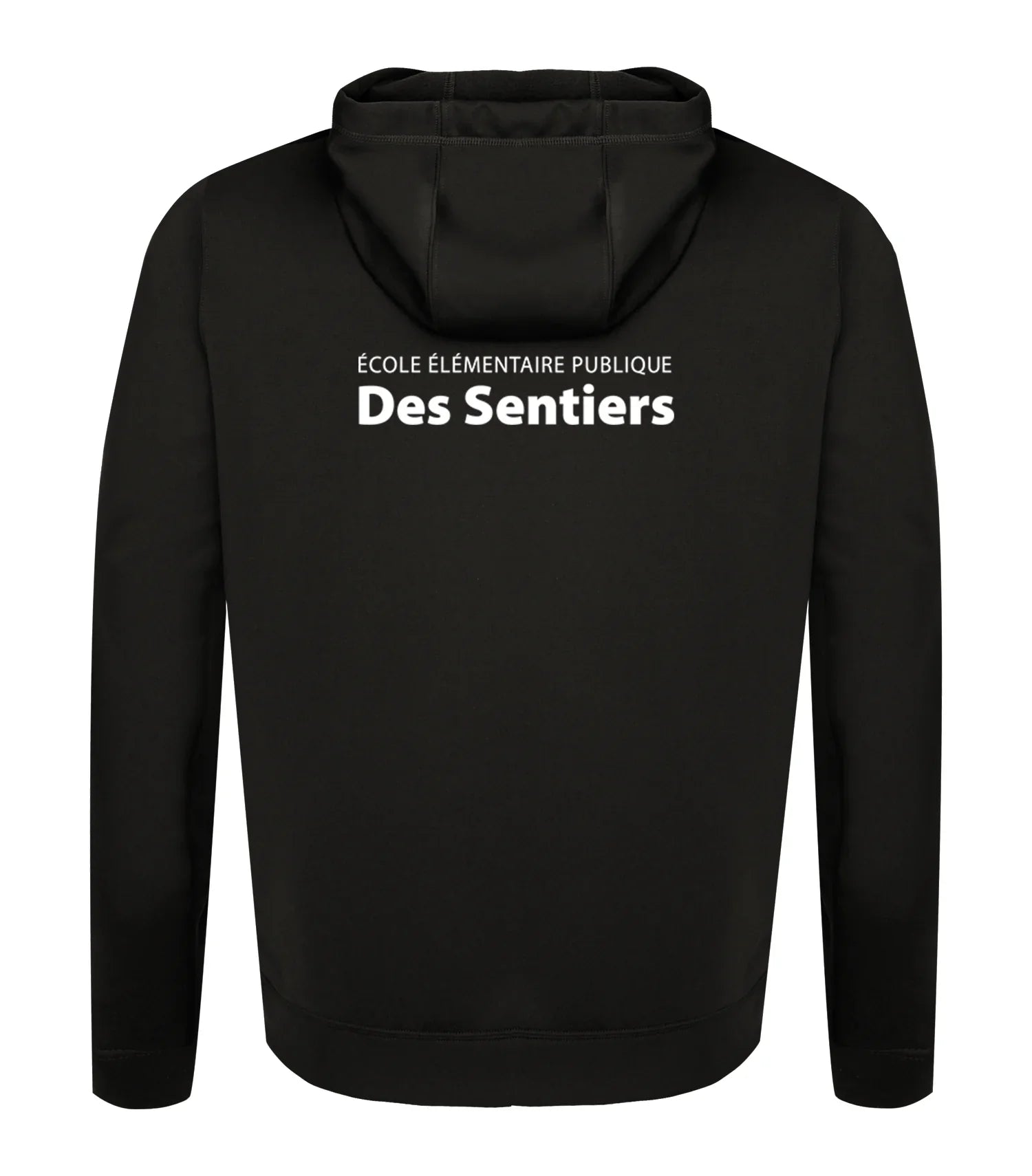 POLYFLEECE HOODED SWEATSHIRT - SPLIT FRONT/BACK LOGO