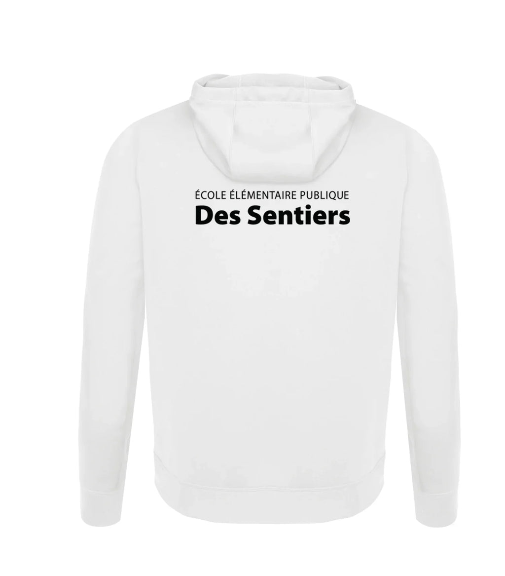 POLYFLEECE HOODED SWEATSHIRT - SPLIT FRONT/BACK LOGO