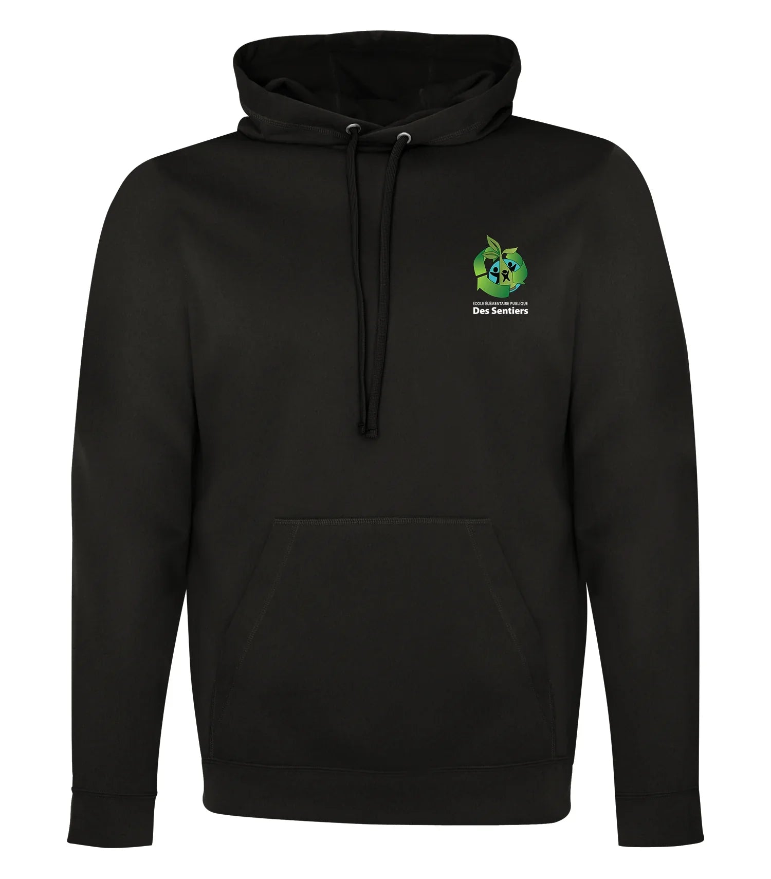 POLYFLEECE HOODED SWEATSHIRT - LEFT CHEST LOGO