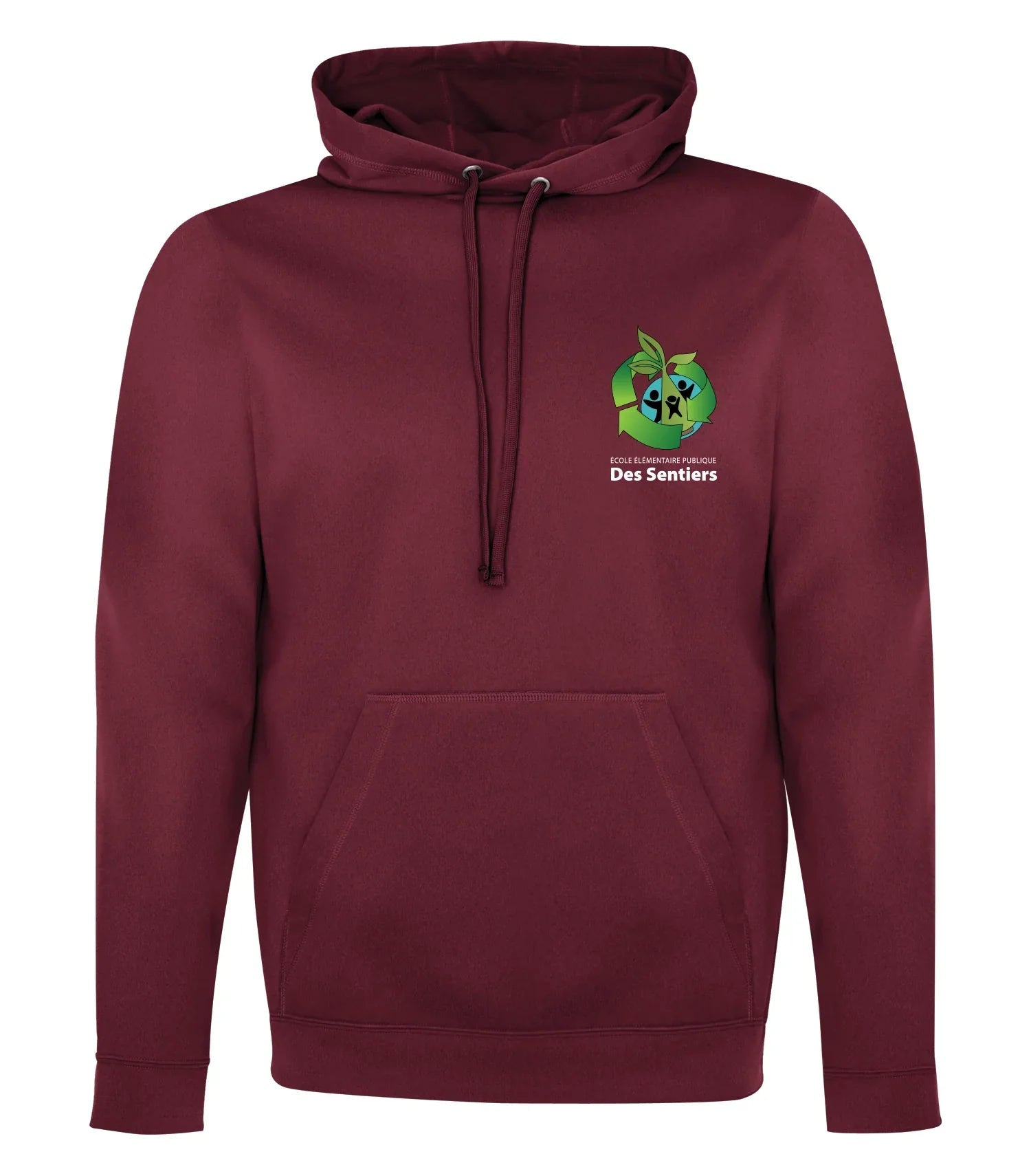 POLYFLEECE HOODED SWEATSHIRT - LEFT CHEST LOGO