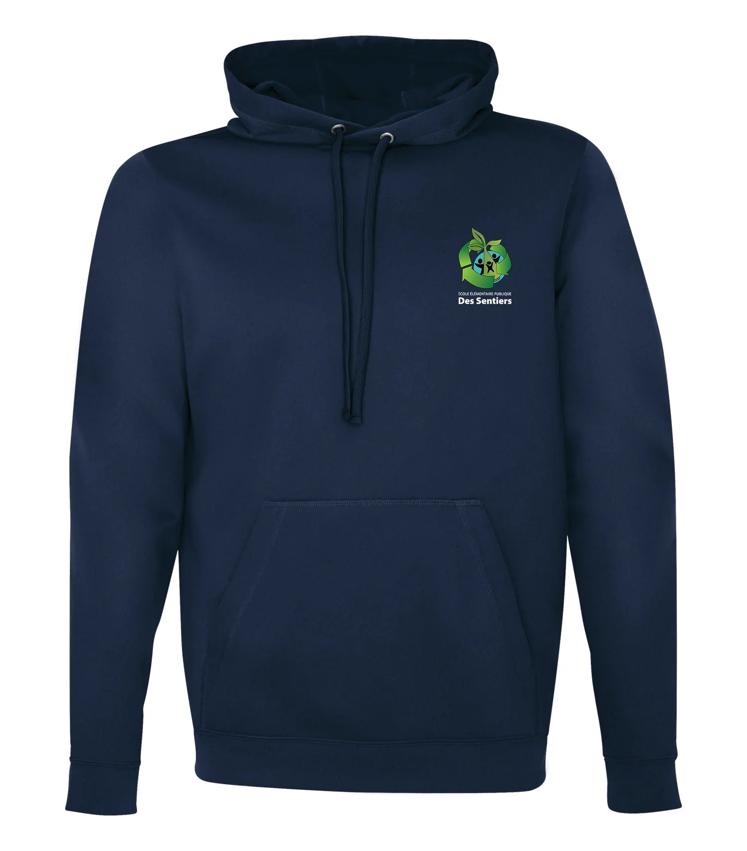 POLYFLEECE HOODED SWEATSHIRT - LEFT CHEST LOGO