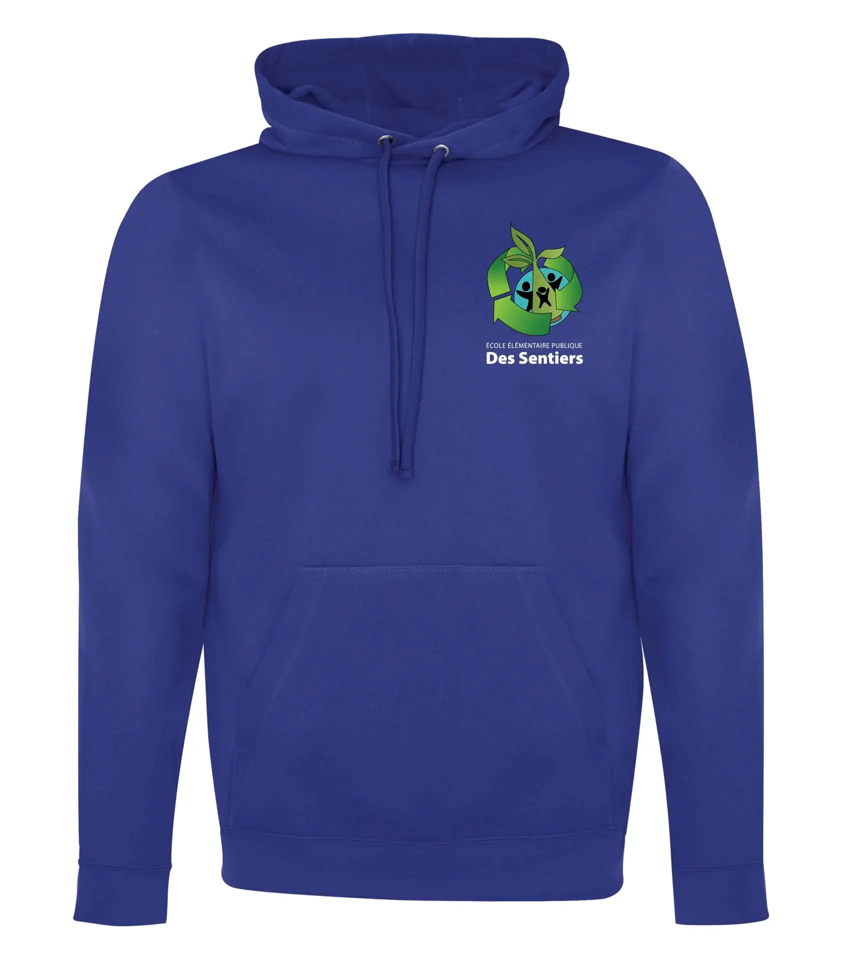 POLYFLEECE HOODED SWEATSHIRT - LEFT CHEST LOGO