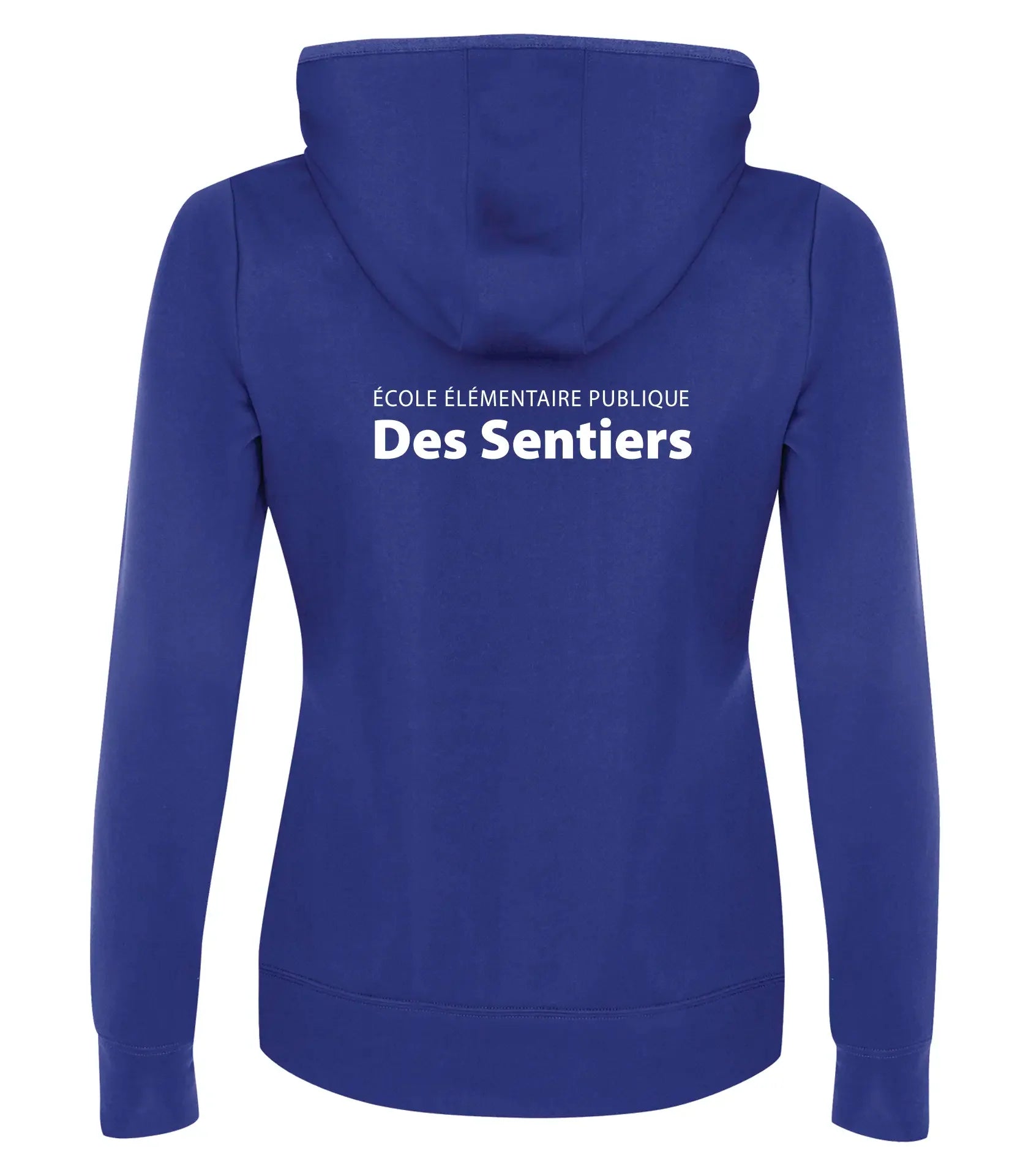 POLYFLEECE HOODED LADIES' SWEATSHIRT - SPLIT FRONT / BACK LOGO