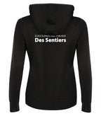 SWEAT-SHIRT À CAPUCHE EN POLYPOLAIRE POUR FEMME - LOGO FENDU DEVANT/DOS