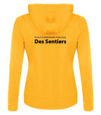 SWEAT-SHIRT À CAPUCHE EN POLYPOLAIRE POUR FEMME - LOGO FENDU DEVANT/DOS