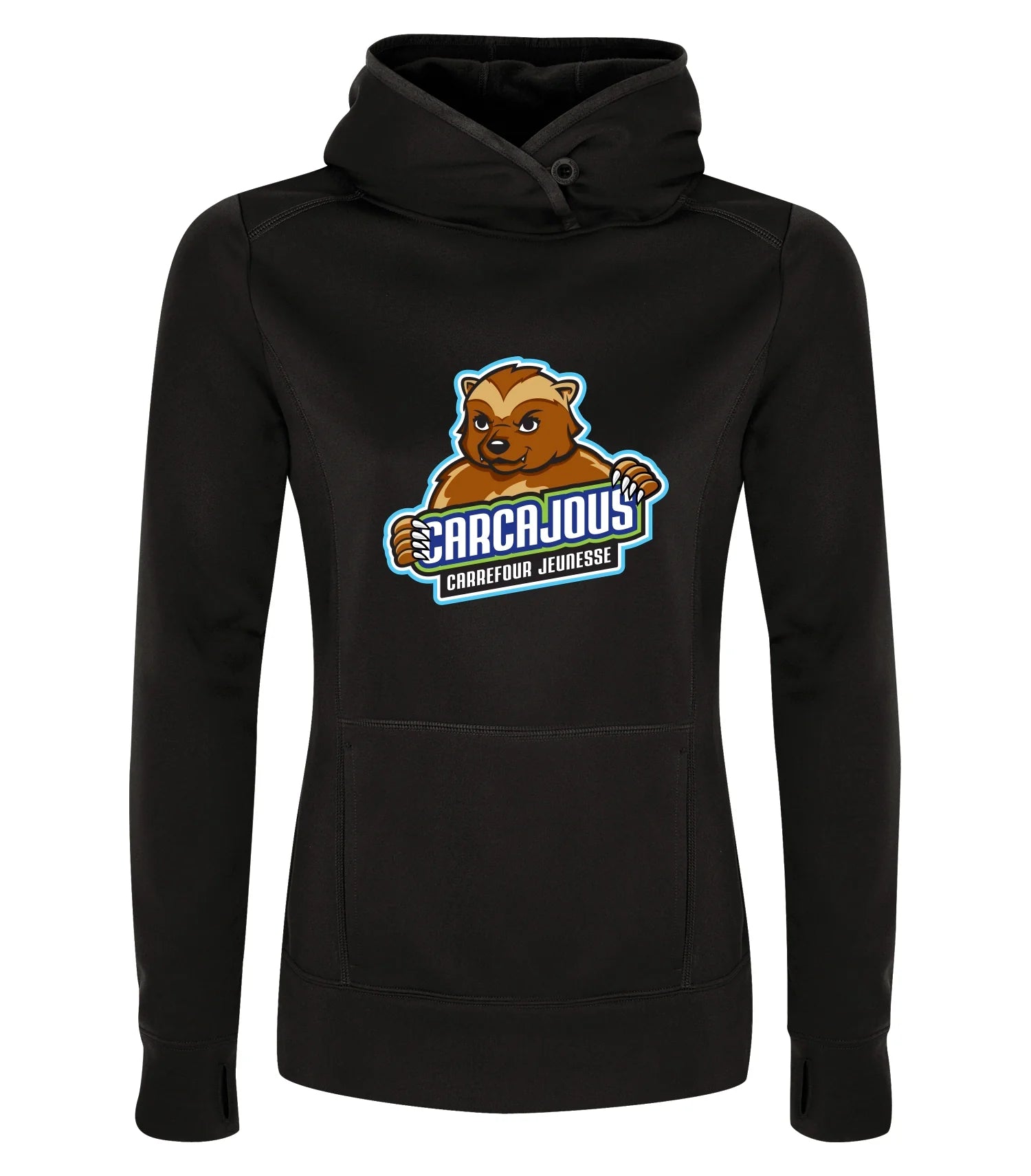 Ladies Polyester Fleece Hooded Sweatshirt