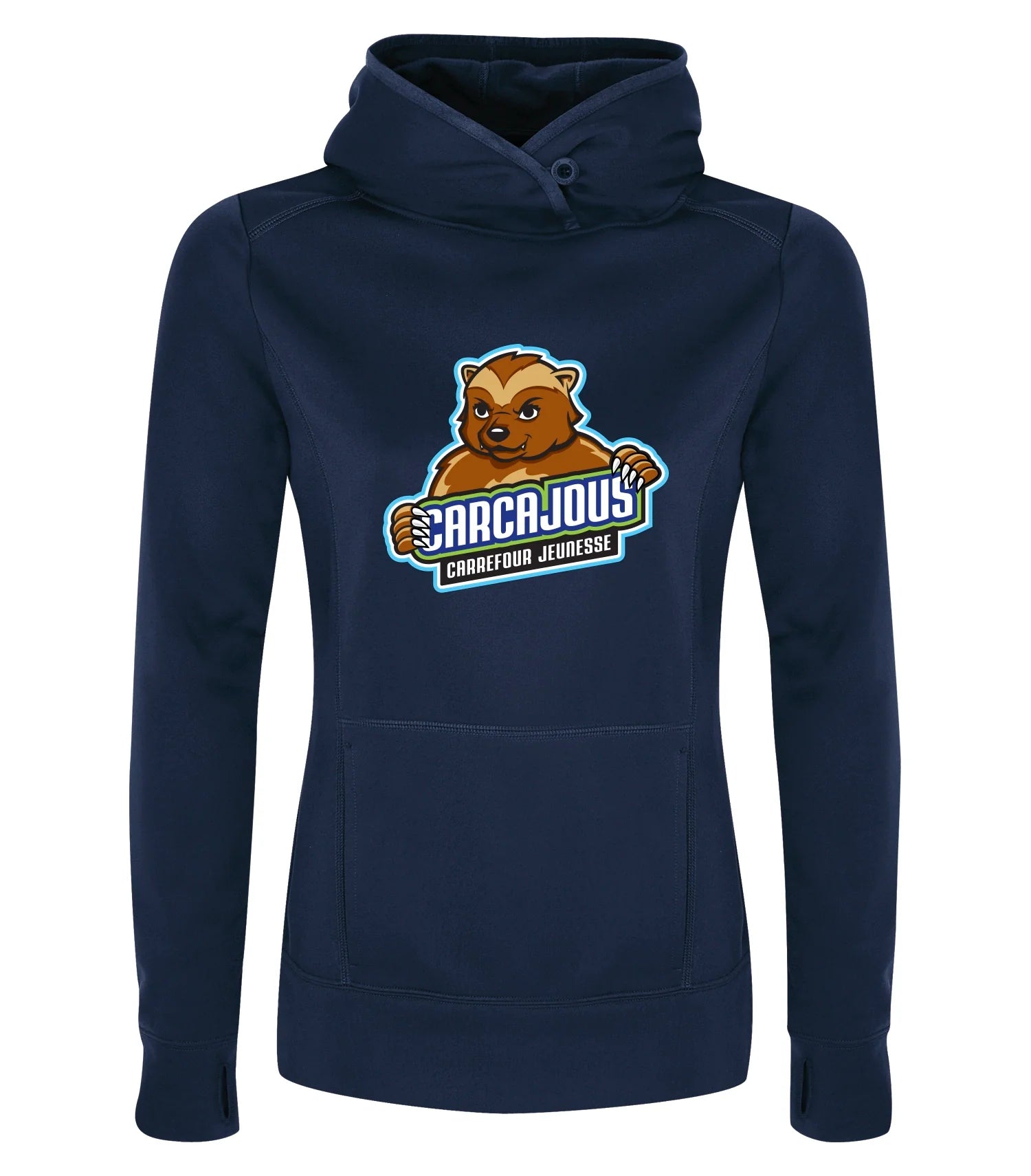 Ladies Polyester Fleece Hooded Sweatshirt