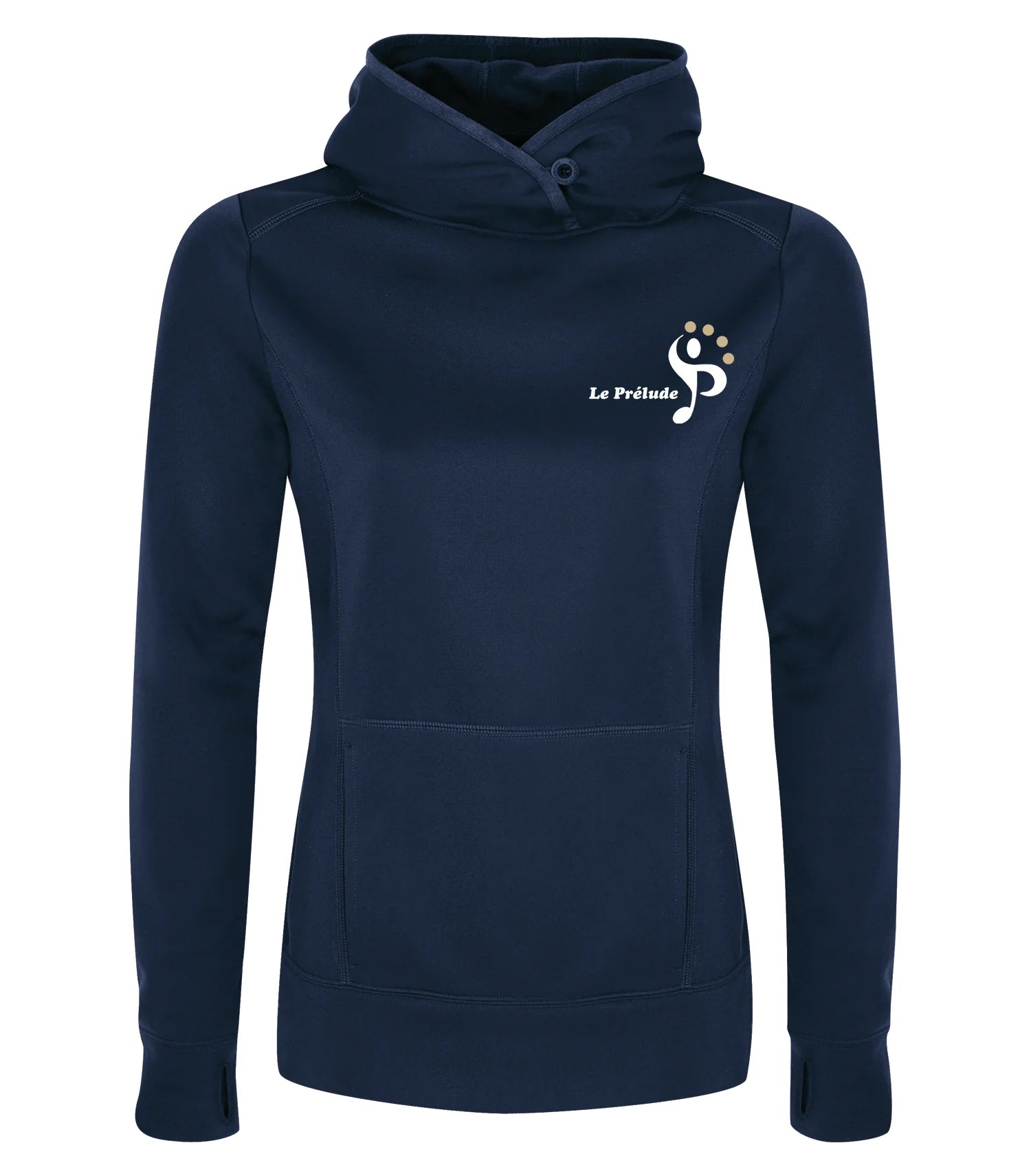 Sweat-shirt à capuche en polaire pour femme