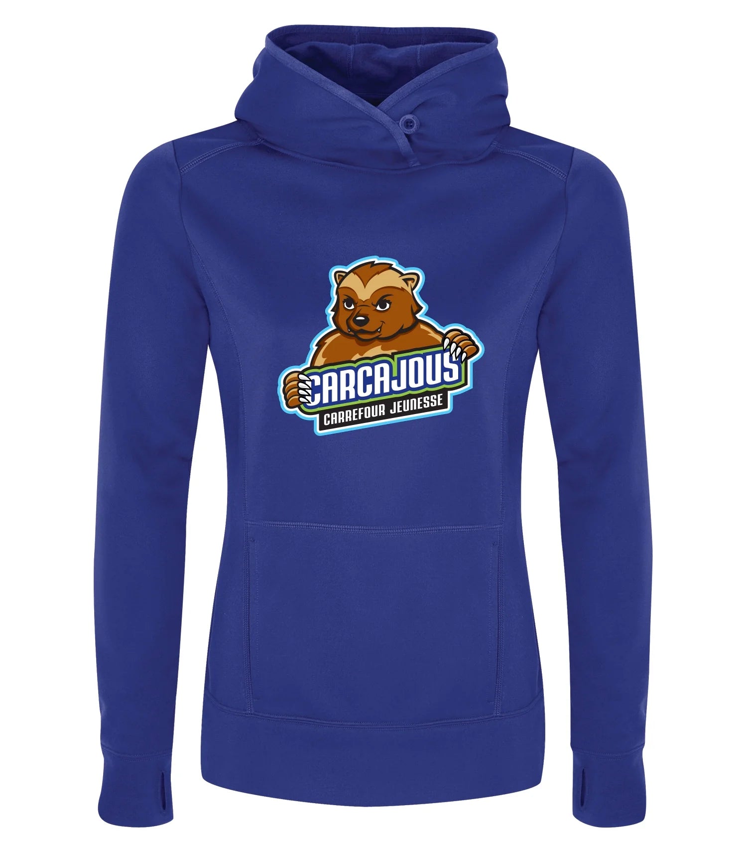 Ladies Polyester Fleece Hooded Sweatshirt