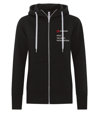 SWEAT-SHIRT À CAPUCHE AVEC FERMETURE ÉCLAIR POUR FEMME