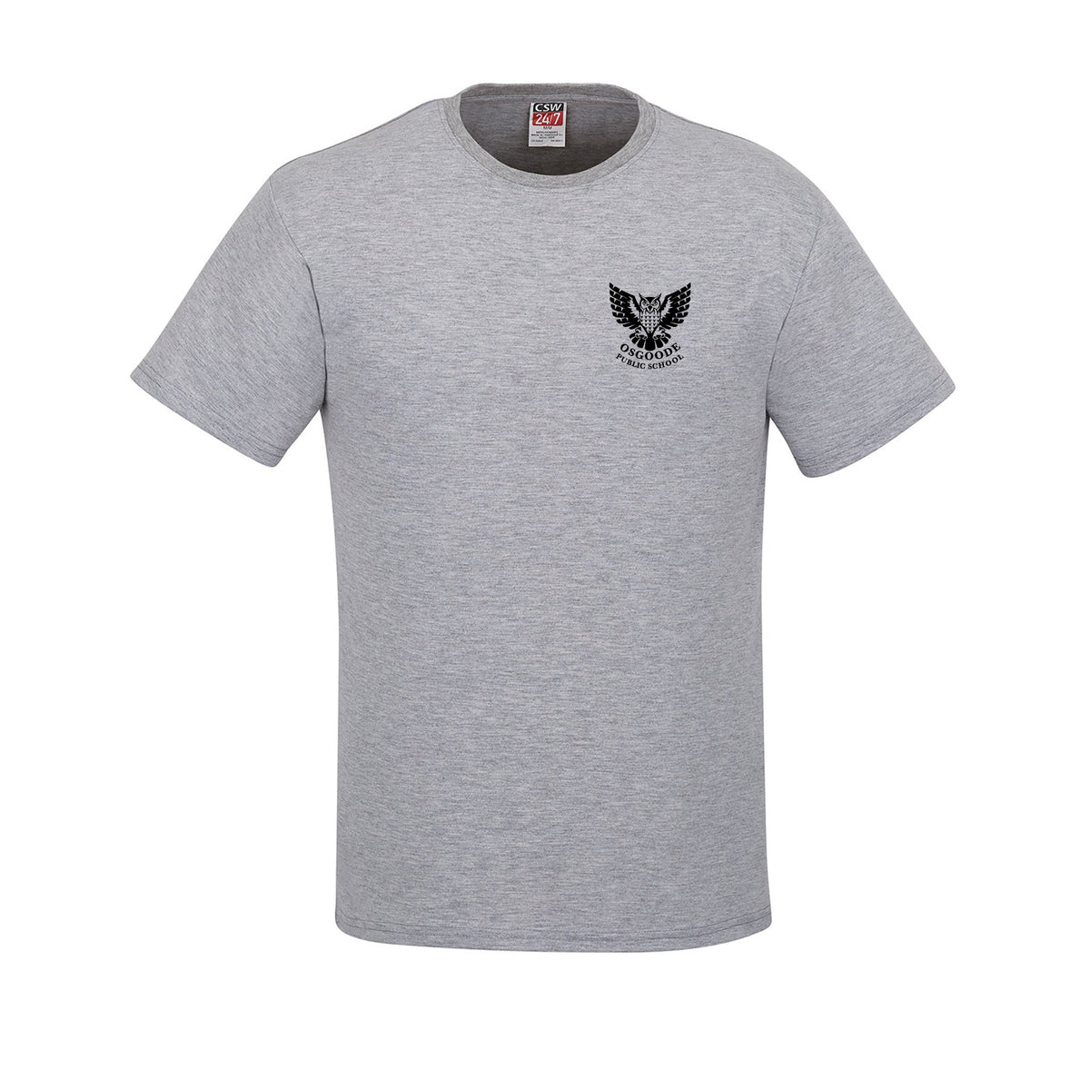 School Logo · Front · Athletic Grey Heather
