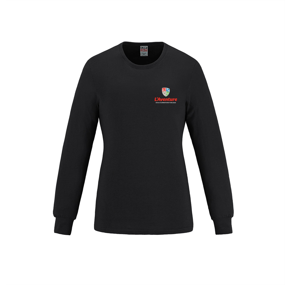 School Logo · Front · Black
