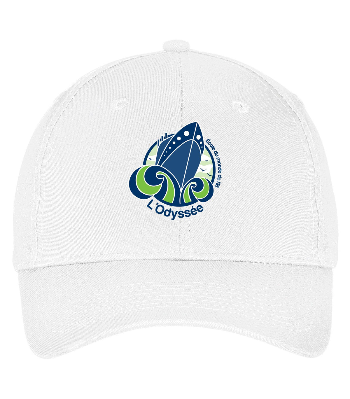 School Logo · Front · White