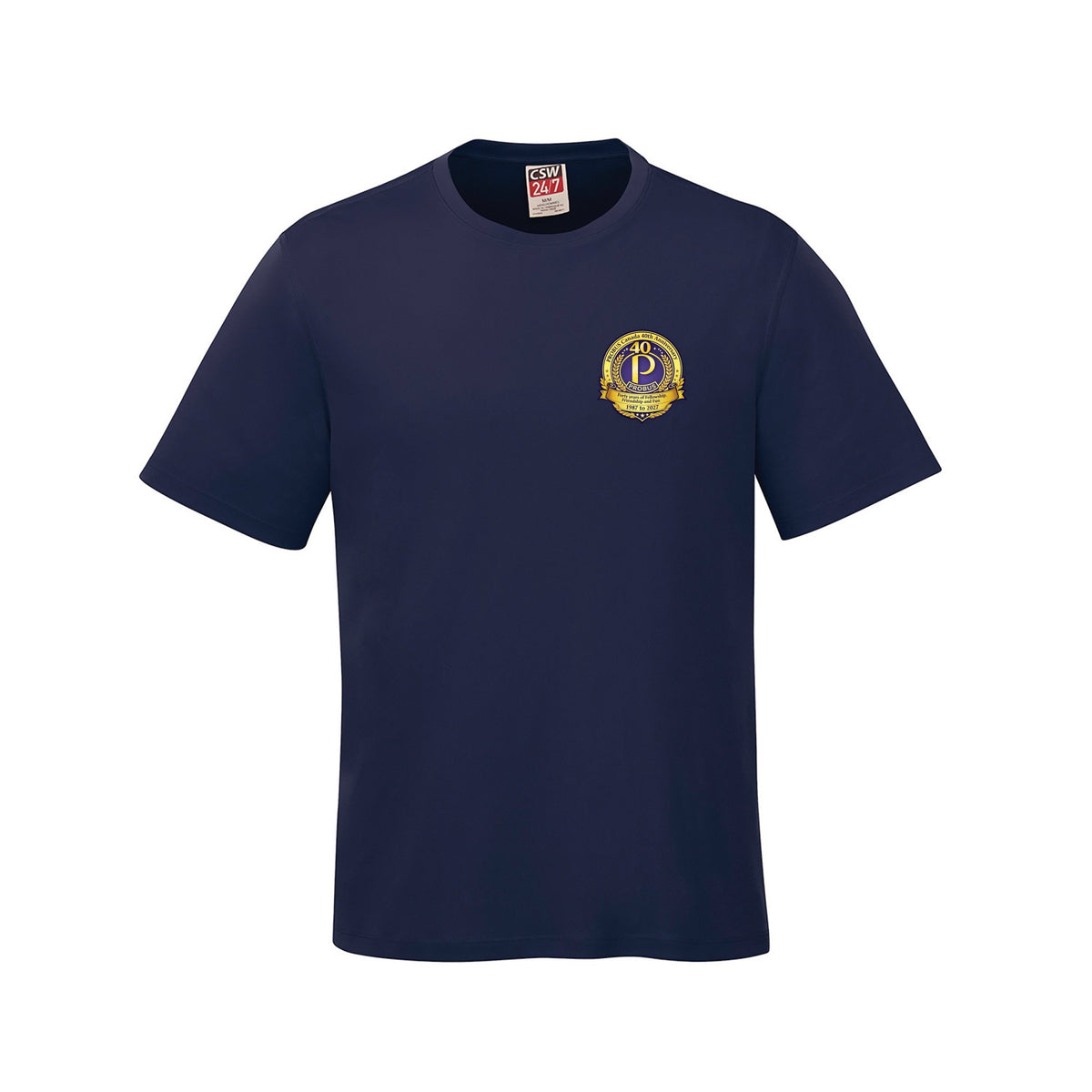 Anniversary Logo · Front · Navy