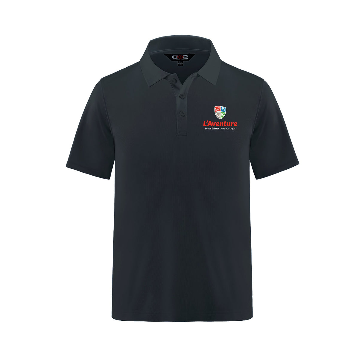 School Logo · Front · Black