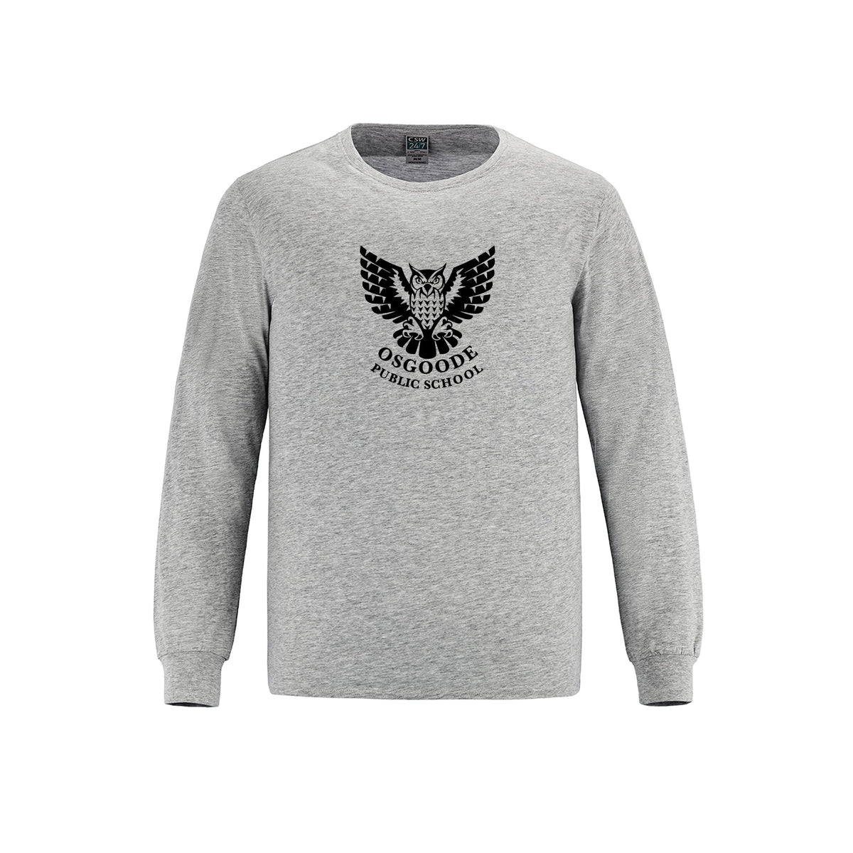 School Logo · Front · Athletic Grey Heather