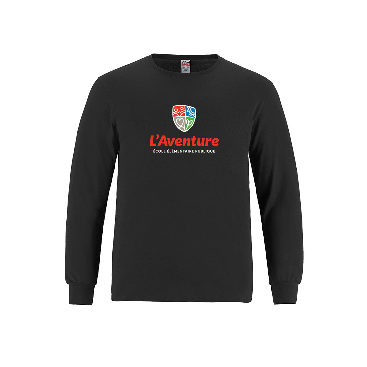 School Logo · Front · Black