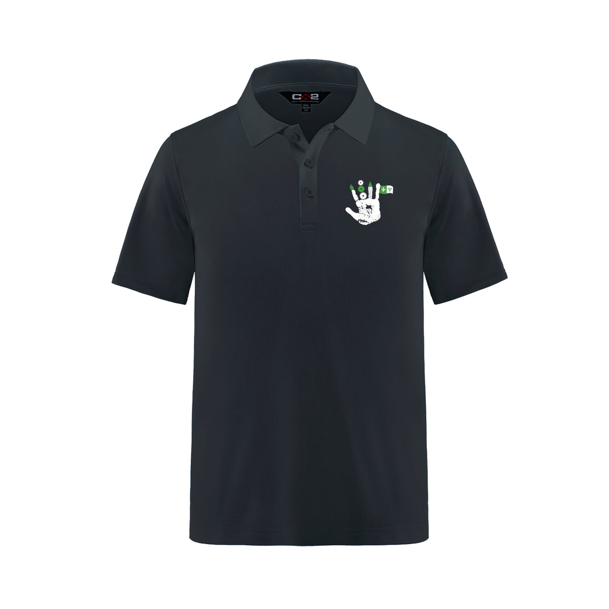 School Logo · Front · Black