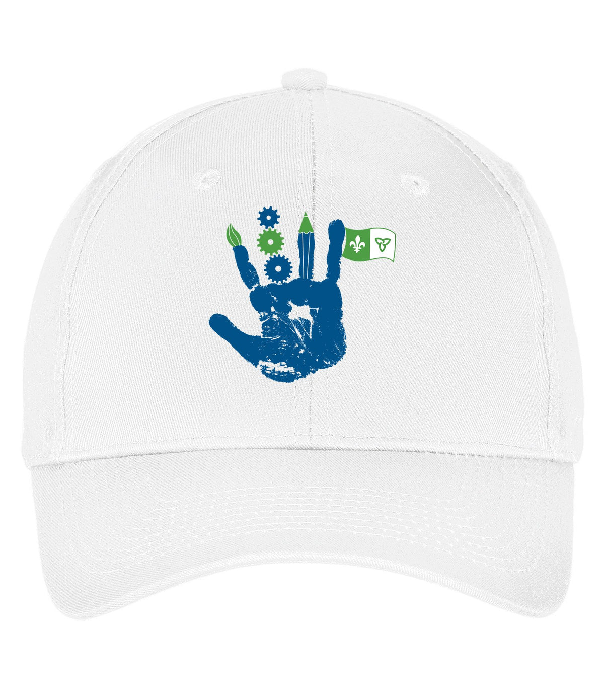 School Logo · Front · White