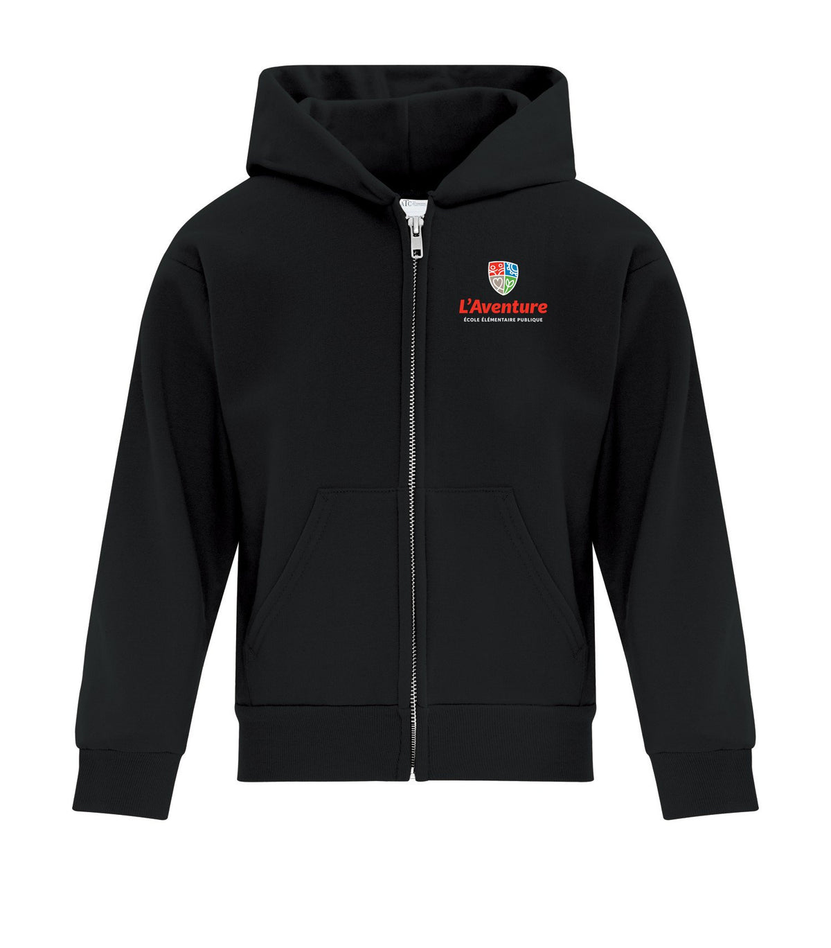 School Logo · Front · Black