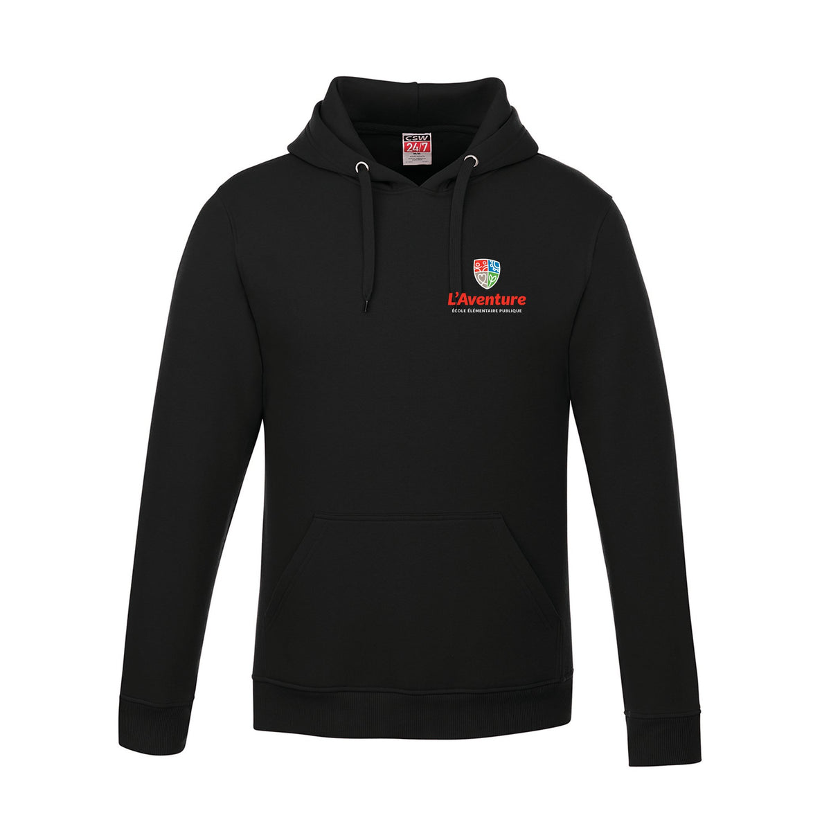 School Logo · Front · Black