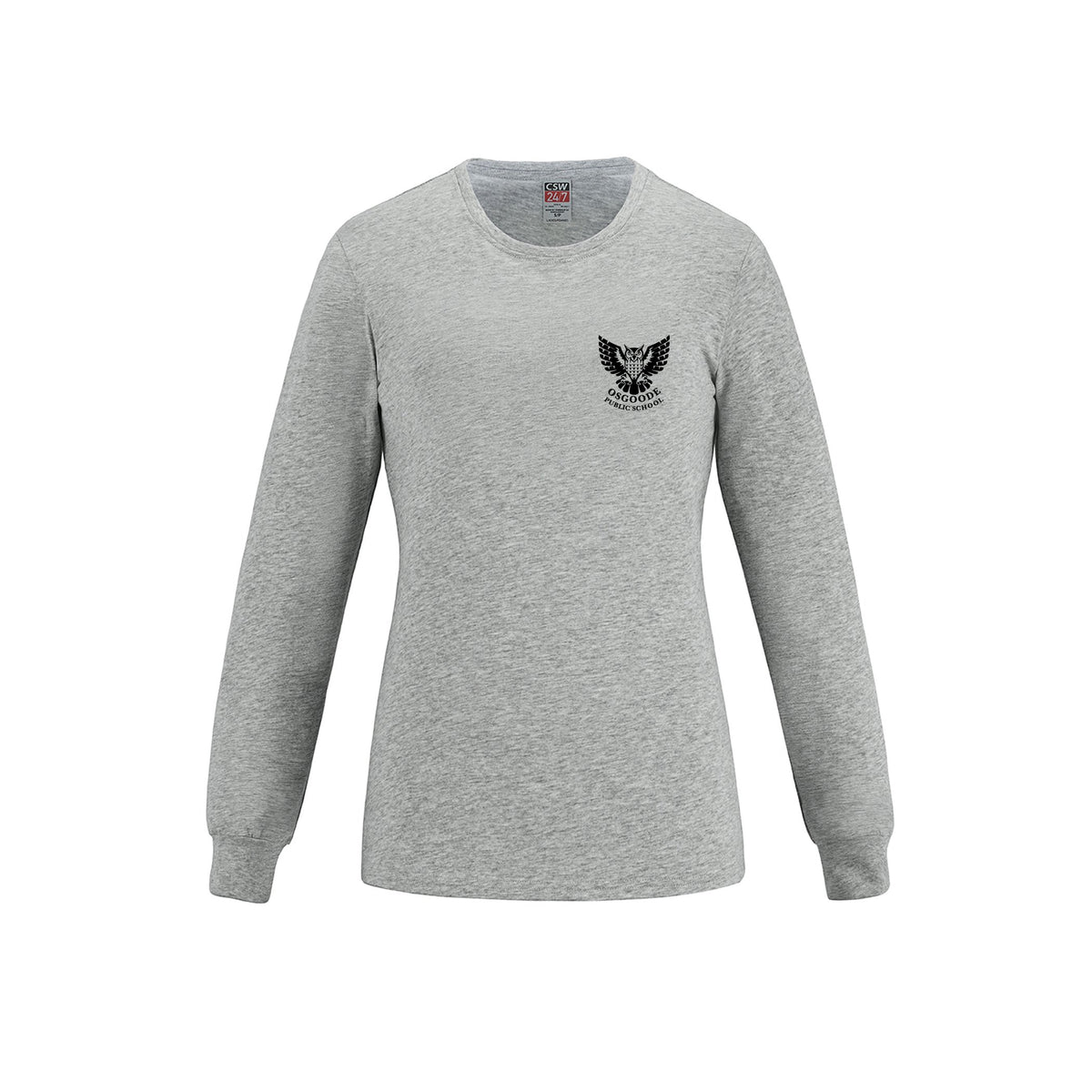 School Logo · Front · Athletic Grey Heather