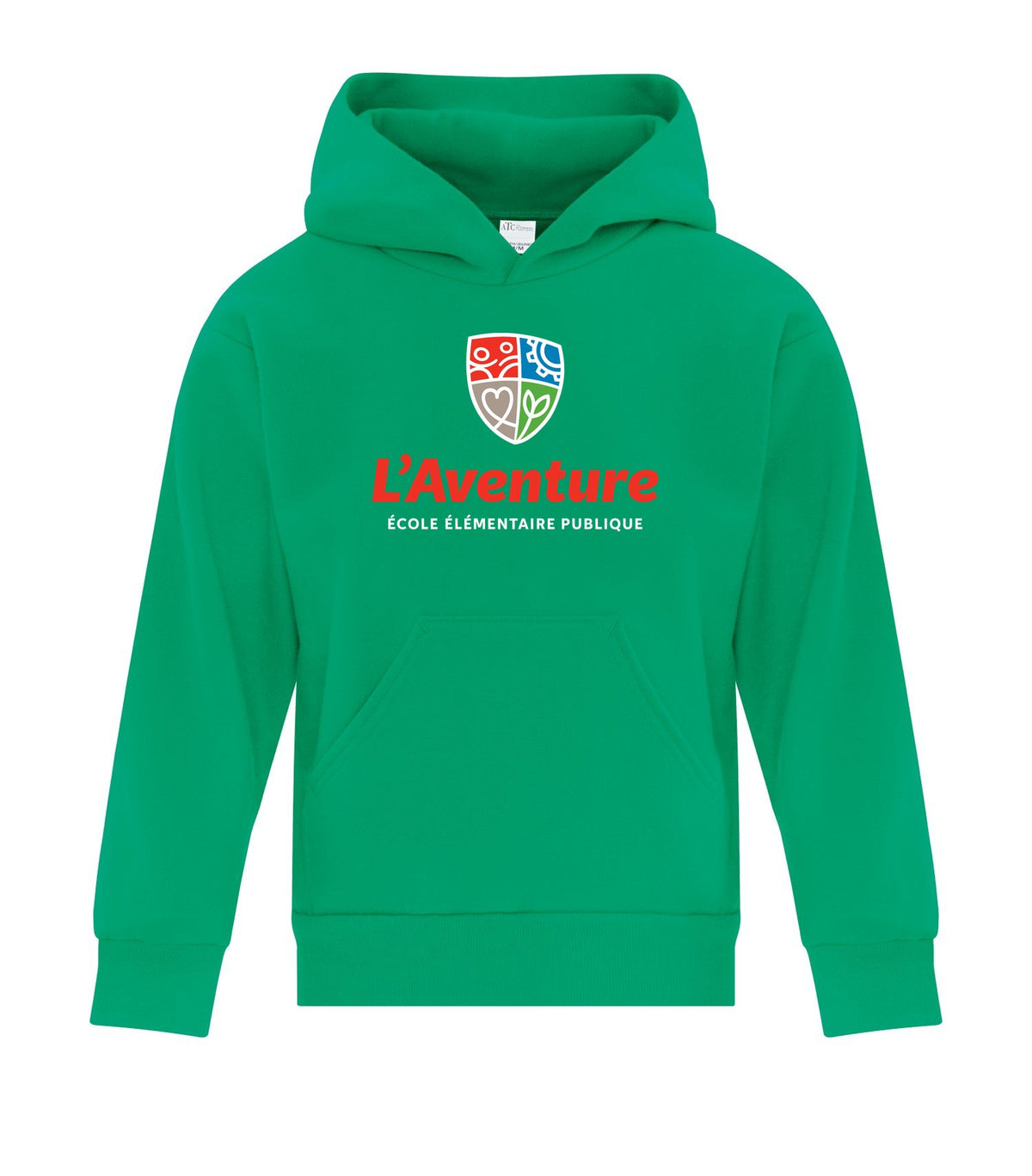 School Logo · Front · Kelly Green