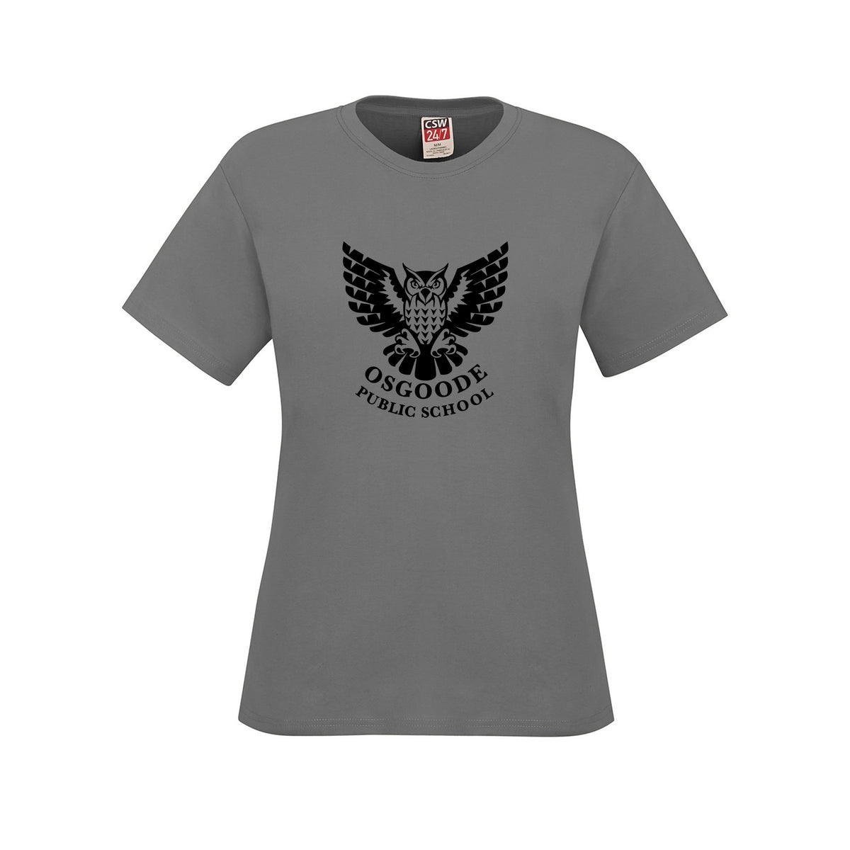School Logo · Front · Athletic Grey Heather