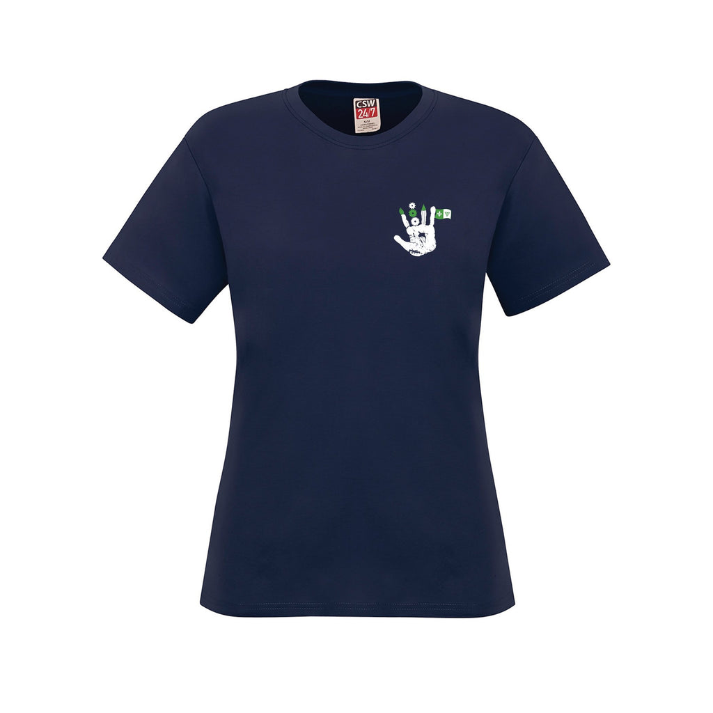 School Logo · Front · Navy