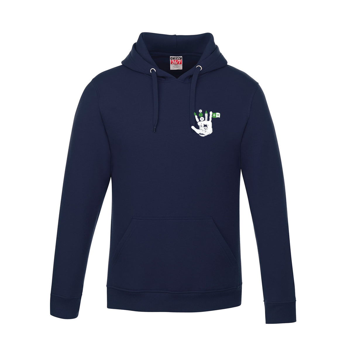School Logo · Front · Navy