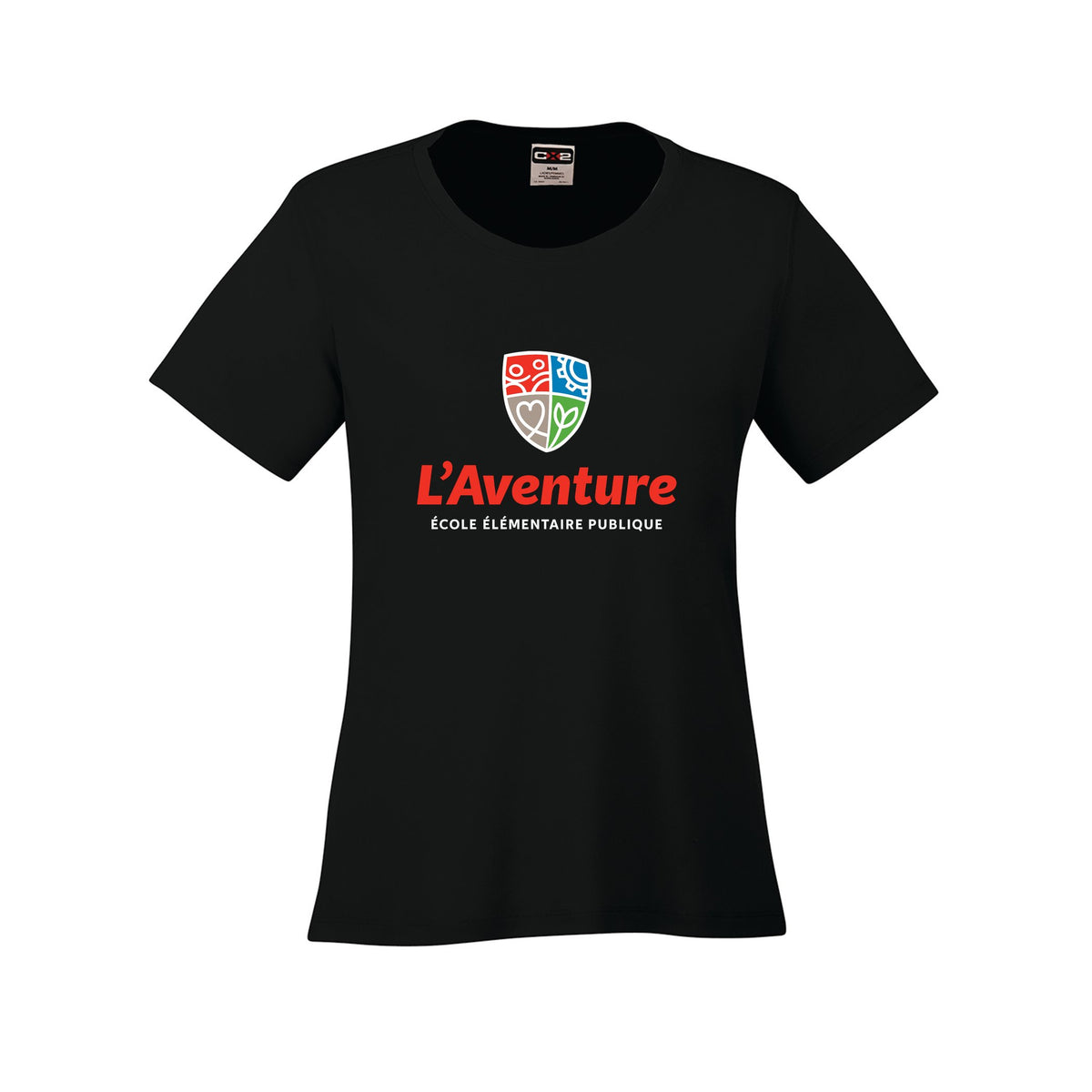 School Logo · Front · Black