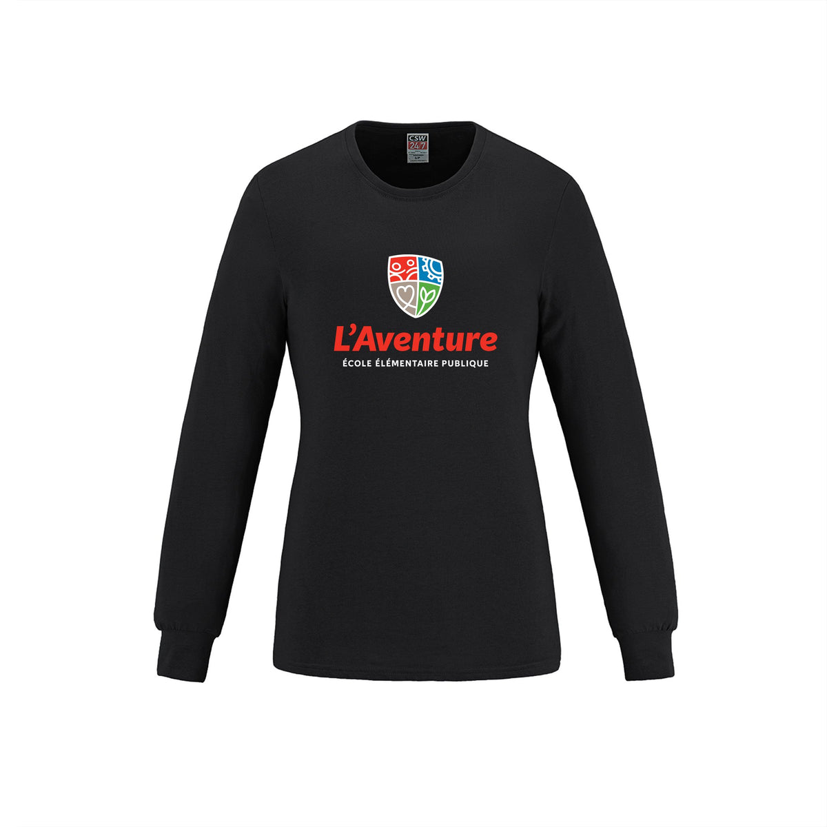 School Logo · Front · Black