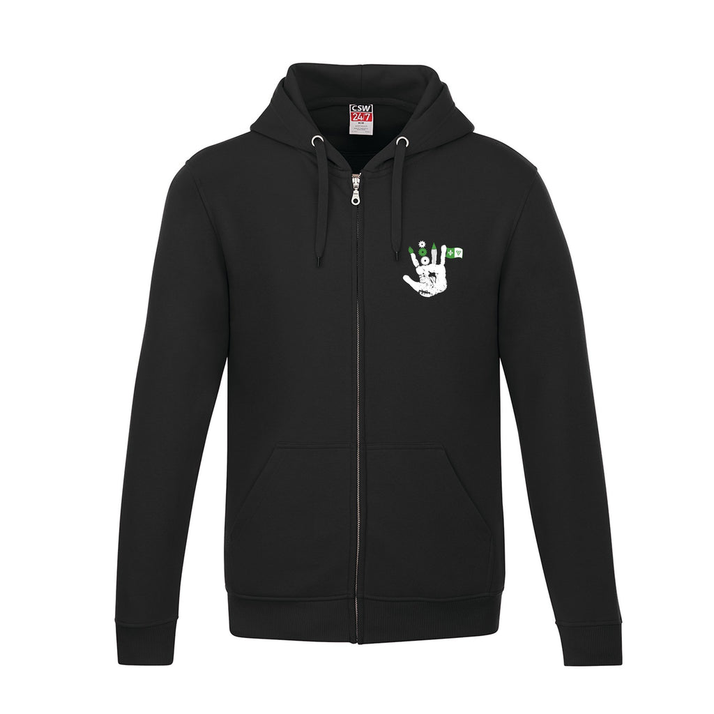 School Logo · Front · Black