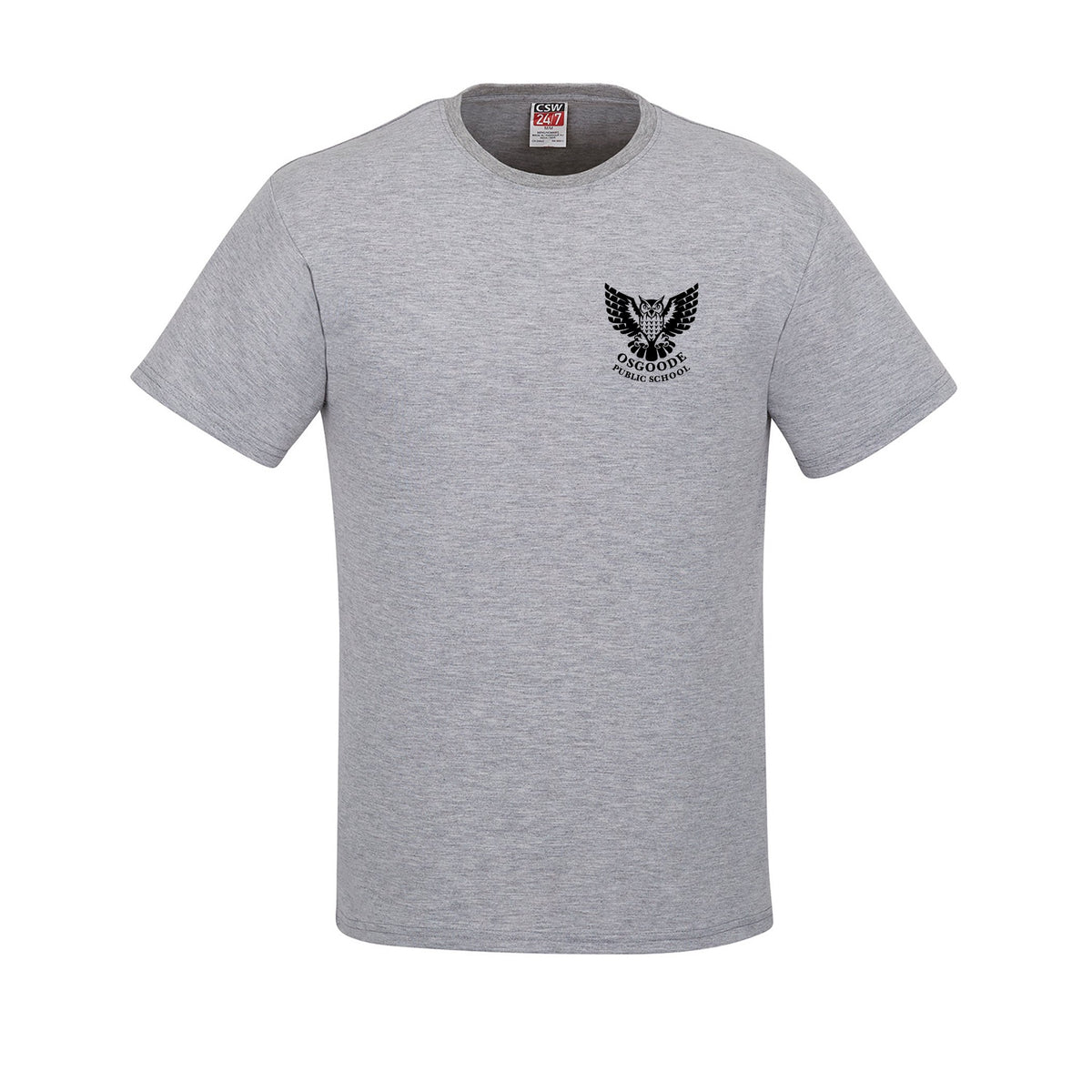 School Logo · Front · Athletic Grey Heather